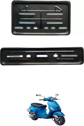 E-Shoppe Bike Number Plate Frame (Front & Back) For Vespa SXL 125 Bike Number Plate