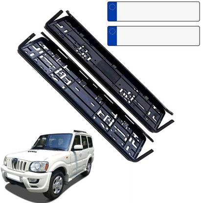 AUTO PEARL Car Number Registration Plate Holder Front-Back Compatible with Scorpio T-3 Car Number Plate