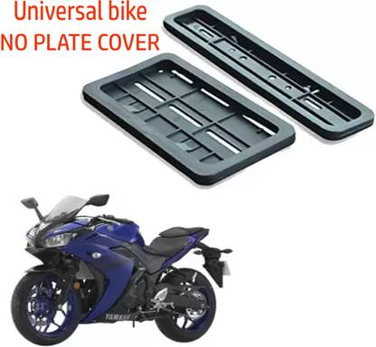 Shubham NO PLATE COVER 2 PC 1 PC FRONT COVER Bike Number Plate