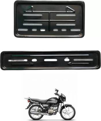 E-Shoppe Bike Number Plate Frame (Front & Back) For Splendor Bike Number Plate