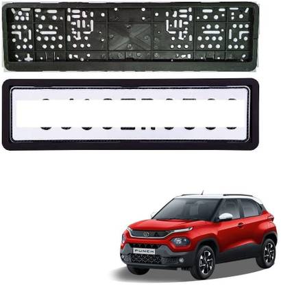 Urban villagers Car Number Plate Frame Set of Two (Front and Back) for Punch Car Number Plate