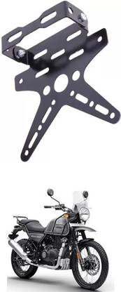 E-Shoppe REAR NUMBER PLATE STAY SMALL AND TAIL TIDY VISOR (BLACK) For Himalayan Bike Number Plate