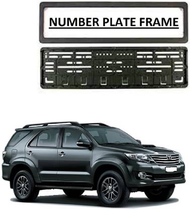 AutooNation Car Number Plate Protect Frame Cover (set of 2) Suitable For Toyota Fortuner T-1 Car Number Plate