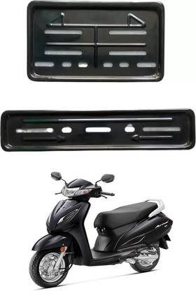 E-Shoppe Bike Number Plate Frame (Front & Back) For Activa 6G Bike Number Plate