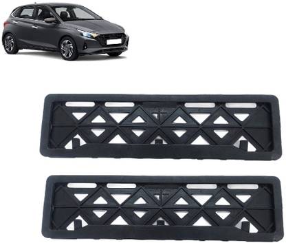 MotoshozX HSRP Frame Cover 2 pcs For Front Back For Hyundai i20 Elite t2 Car Number Plate