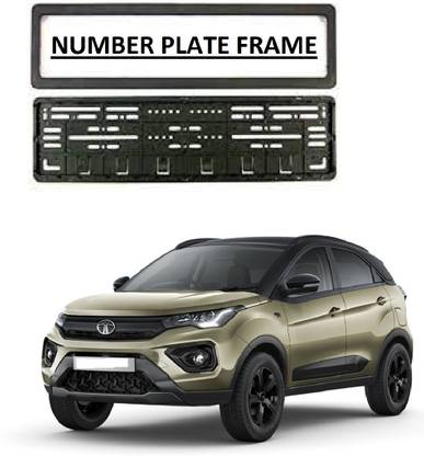 AutooNation Car Number Plate Protect Frame Cover (set of 2) Suitable For Tata Nexon Car Number Plate