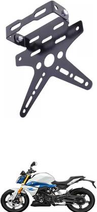 E-Shoppe REAR NUMBER PLATE STAY SMALL AND TAIL TIDY VISOR (BLACK) For G 310 R Bike Number Plate