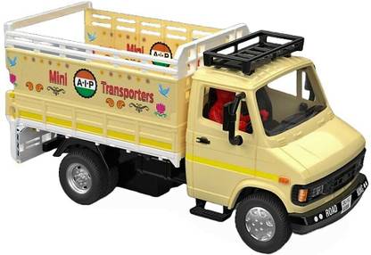 SABIRAT Mini Transporter Truck Vehicles, Tail Gate Openable Pull Back Action Toy