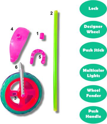 BCMP Playing Stick Walking and Riding Single Wheel Toy Vehicle For Kids