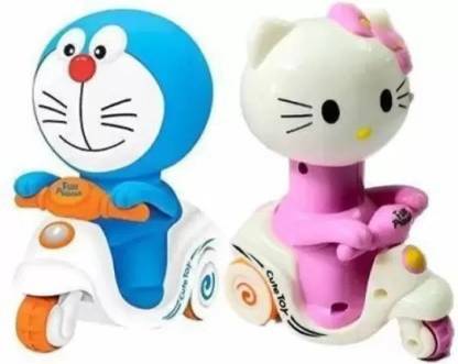 KavyaTanishq Non Toxic vehicle push and go crawling Toy car for kids multi colour pack of -2