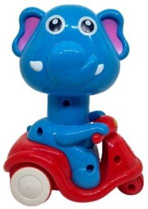 Gedlly Push down on Elephant head & will speed away release your hand