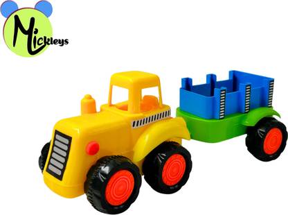 Mickleys Unbreakable Friction-powered Push & Go Tractors