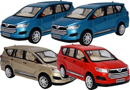 Toyify Set of 4 Combo Pull Back & go Action Innova Crista Car Toys For Kids