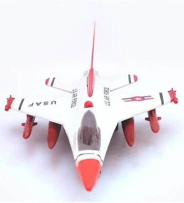 zokato Fire Blade Air Force F 16 Jet Plane Pull Back Toy - (Color And Print May Vary)