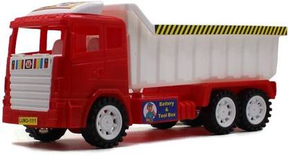 neoinsta shopping Friction Powered Plastic jcb dumper construction truck Red|White toy(big)