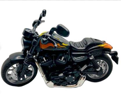 GLOWZADE Die Cast Metal 1:18 Push Bike Model Harley Similar Bike