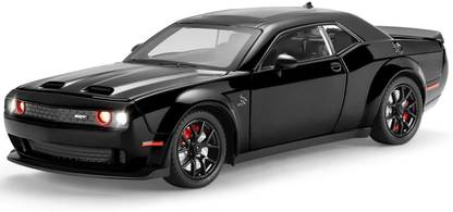 arthasya 1:24 Dodge Challenger Toy Car SRT Demon Car Toys With Sound And Light