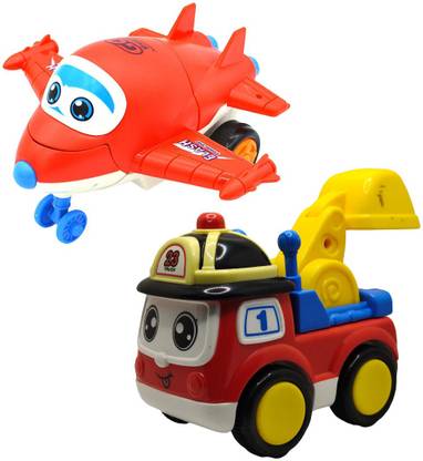 Vaniha Unbreakable Four-Wheel Drive Friction Powered Diecast Toy Set-A100