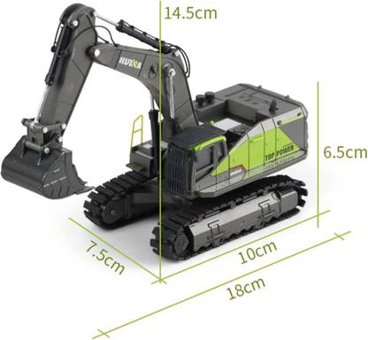 Akvanar 1:50 Metal Excavator Toy, Diecast Engineering Construction Vehicles