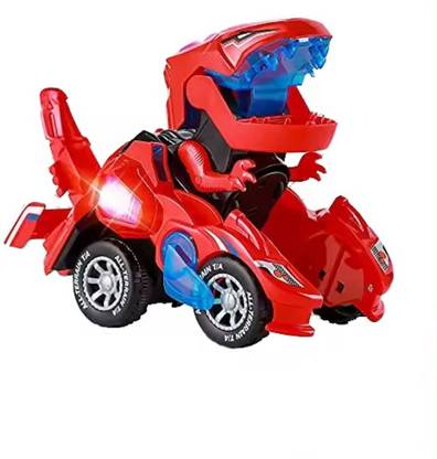 DARVICE Transforming Dinosaur LED Car with Music