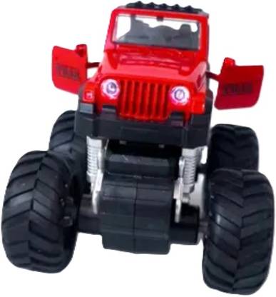 Radha R C 1:28 Diecast Metal Thar Monster Car, 4X4 Power wheels, Premium quality