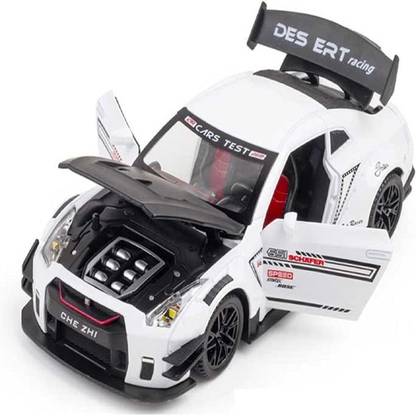 Skstore 1:24 Nissan GTR R35 Sports Car Alloy Model Car Diecasts & Toy Pull-back Soun