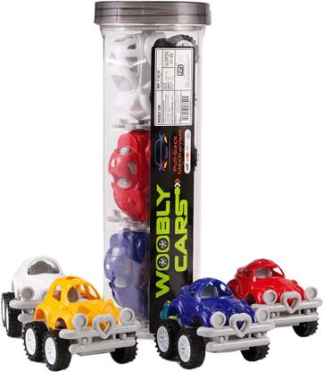 bazinga kid's funverse Bazinga Pullback Toy Car Set of 3 | Multicolor Mini Racing Cars for Toddlers