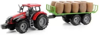 Mahi Developers Tractor Toy with Movable Trolley Attachment, Farm Toys, Tractor with Trolley