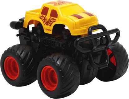 Friction Car Big Single Yellow