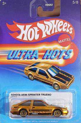 HOT WHEELS ULTRA HOTS RETRO 1:64 SCALE TOYOTA AE86 SPRINTER TRUENO (GOLD)