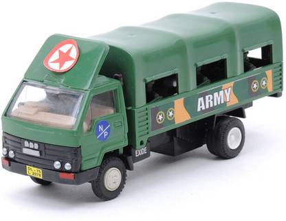 Skkities Army Truck DCM Push Back Toy Vehicle Miniature Model of a Military Truck