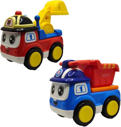 Vaniha Unbreakable Four-Wheel Drive Friction Powered Diecast Toy Set-A171