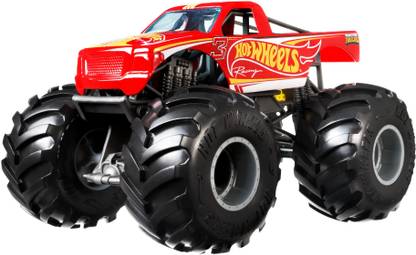 HOT WHEELS Monster Trucks, Oversized Monster RACING Truck, 1:24 Scale