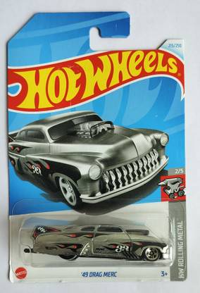 HOT WHEELS HW ROLLING METEL 2/5 49 DRAG MERC TOY CAR