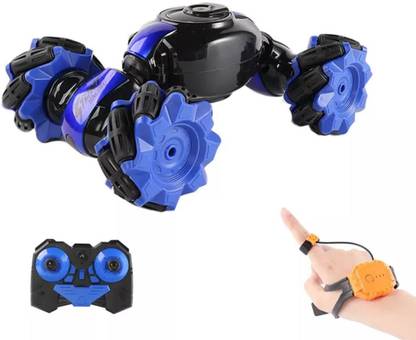 Aadi Enterprises Double Sided Remote Control Stunt Car 4WD Watch Gesture Sensor Control