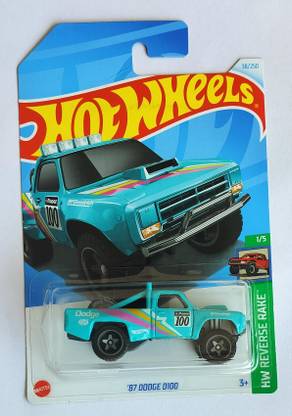 HOT WHEELS HW REVERSE RAKE 1/5 87 DODGE D100 2024 EDITION