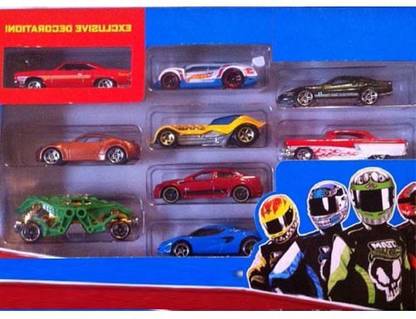 Toyvala Die Cast Metal Car Set of 10 for Kids Assorted Design-J