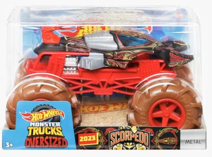 HOT WHEELS OVERSIZED MONSTER SCORPEDO TRUCK,1:24 SCALE DIE-CAST TOY TRUCK