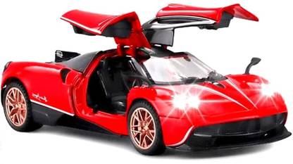 Akvanar 1:32 Pagani Huayra Openable Doors Metal die cast Pull Back light&sound