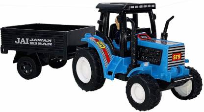 Enorme Farm Pull Back and Go Tractor with Trolley Farming Vehicle Toy For Kids