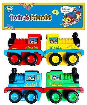 Just craft Trains & Friends Adventures, Small Push Along Train Engine Pull Back Racer Train