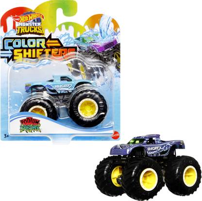 HOT WHEELS Monster Trucks COLOR SHIFTERS PODIUM CRASHER Vehicle