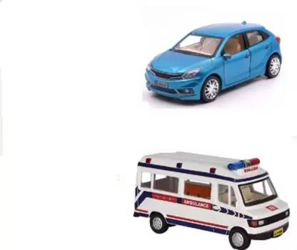 VEDANSHI Ambulance & Blue Bleno Car