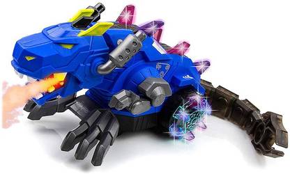 KOKEE TOYS Smoke Dragon Robot Toy for Kids with Music, Light. (Color-as per Availability)