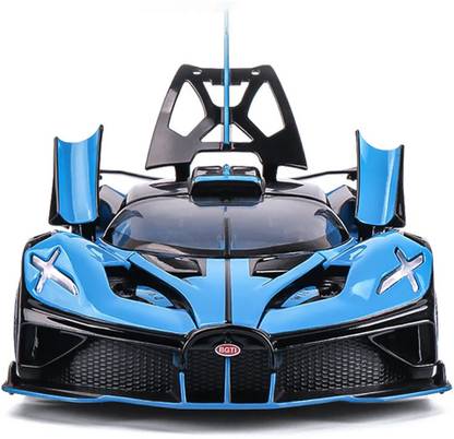 DUWOL 124 Diecast Metal Car Bugatti Bolide Car Toy for Kids Boy Lights Music Pull Back