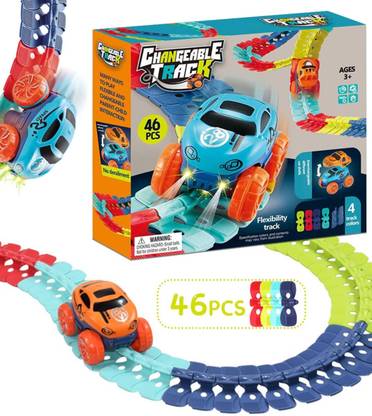 Gurtoy 46 Pcs Anti-Gravity Race Car Tracks