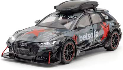 Skstore 1:24 Audi RS6 modified alloy sports car model car toy callback sound lights