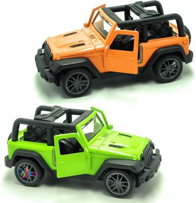 Toyco Pack of 2 Alloy Metal 1:43 Scale Mini Toy Car Combo Set (Open Door & Pull Back))