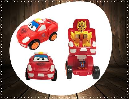 Ya Qi Li FK_Racing Friction_Transformer Toy_Car Convert from CAR to Robot_Push n go__125