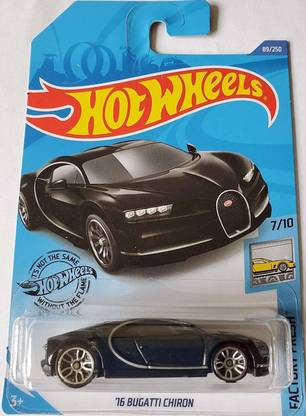 Mattel hotwheels Bugatti chiron (black) pack of 1